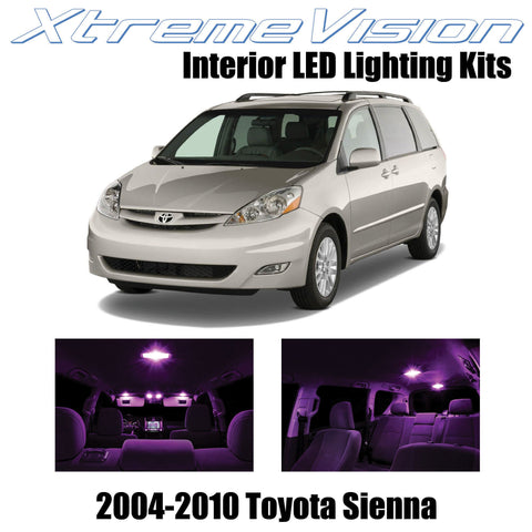 XtremeVision Interior LED for Toyota Sienna 2004-2010 (14 Pieces) Pink Interior