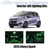 XtremeVision Interior LED for Chevy Spark 2015+ (4 Pieces) Green Interior LED Ki