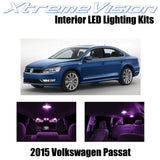 XtremeVision Interior LED for Volkswagen Pasat 2015+ (9 Pieces) Pink Interior LE