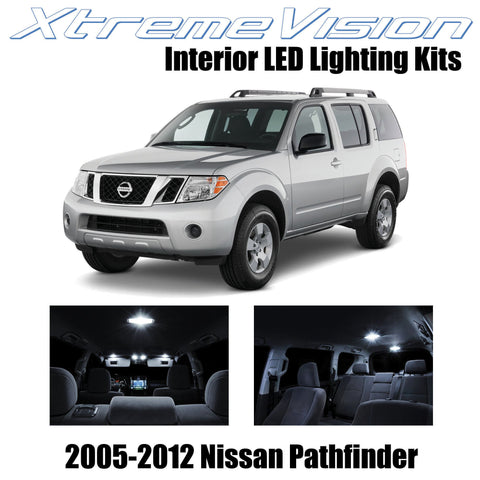 XtremeVision Interior LED for Nissan Pathfinder 2005-2012 (10 Pieces) Pure White