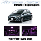 XtremeVision Interior LED for Toyota Yaris 2007-2011 (6 Pieces) Pink Interior LE