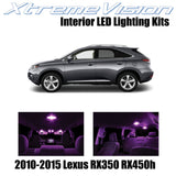XtremeVision Interior LED for Lexus RX350 RX450h 2010-2015 (10 Pieces) Pink Inte