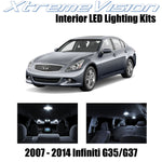 XtremeVision Interior LED for Infiniti G35 G37 Sedan 2007-2014 (10 Pieces) Pure