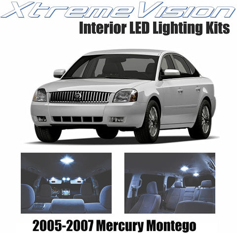 Xtremevision Interior LED for Mercury Montego 2005-2007 (6 Pieces) Cool White Interior LED Kit + Installation Tool