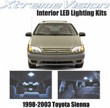 XtremeVision Interior LED for Toyota Sienna 1998-2003 (9 Pieces) Cool White Interior LED Kit + Installation Tool