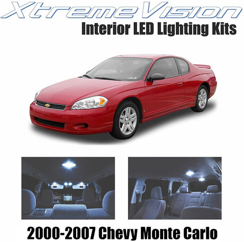 XtremeVision Interior LED for Chevrolet Monte Carlo 2000-2007 (5 Pieces) Cool White Interior LED Kit + Installation Tool