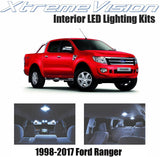 XtremeVision Interior LED for Ford Ranger 1998-2017 (6 Pieces) Cool White Interior LED Kit + Installation Tool