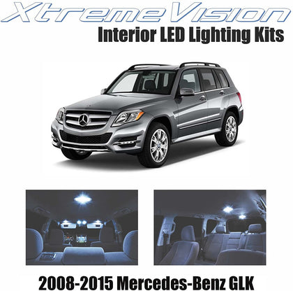Xtremevision Interior LED for Mercedes-Benz GLK 2008-2015 (17 Pieces) Cool White Interior LED Kit + Installation Tool