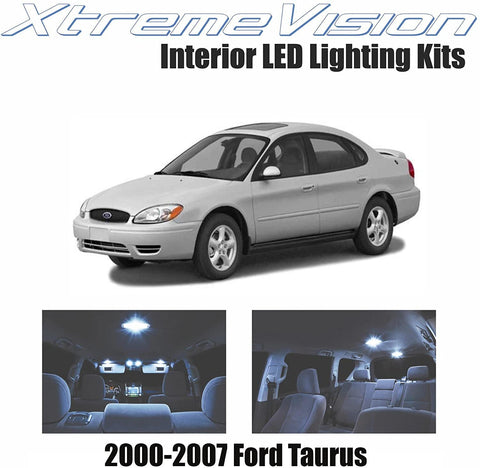 Xtremevision Interior LED for Ford Taurus 2000-2007 (14 Pieces) Cool White Interior LED Kit + Installation Tool