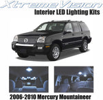 XtremeVision Interior LED for Mercury Mountaineer 2006-2010 (11 Pieces) Cool White Interior LED Kit + Installation Tool