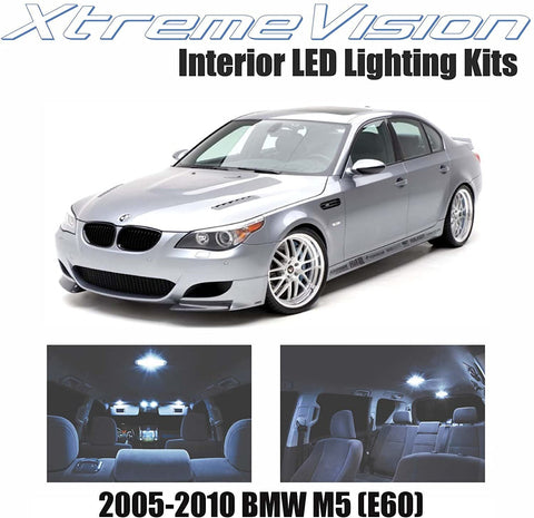 XtremeVision Interior LED for BMW M5 (E60) 2005-2010 (12 Pieces) Cool White Interior LED Kit + Installation Tool