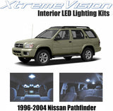 Xtremevision Interior LED for Nissan Pathfinder 1996-2004 (4 Pieces) Cool White Interior LED Kit + Installation Tool