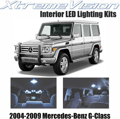 XtremeVision Interior LED for Mercedes-Benz G-Class 2004-2009 (14 Pieces) Cool White Interior LED Kit + Installation Tool