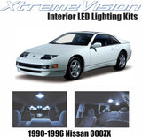 Xtremevision Interior LED for Nissan 300ZX 1990-1996 (3 Pieces) Cool White Interior LED Kit + Installation Tool