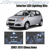 XtremeVision Interior LED for Chevrolet Aveo 2002-2011 (2 Pieces) Cool White Interior LED Kit + Installation Tool