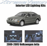 Xtremevision Interior LED for Volkswagen Jetta 2000-2005 (9 Pieces) Cool White Interior LED Kit + Installation Tool