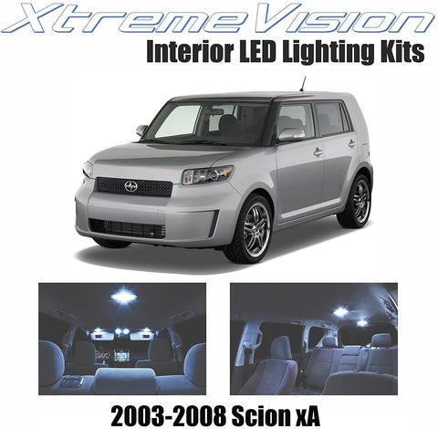 XtremeVision Interior LED for Scion xA 2003-2008 (3 Pieces) Cool White Interior LED Kit + Installation Tool