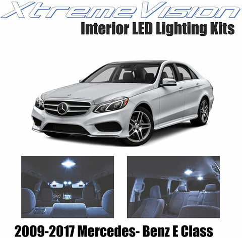 Xtremevision Interior LED for Mercedes-Benz E-Class 2009-2017 (15 Pieces) Cool White Interior LED Kit + Installation Tool
