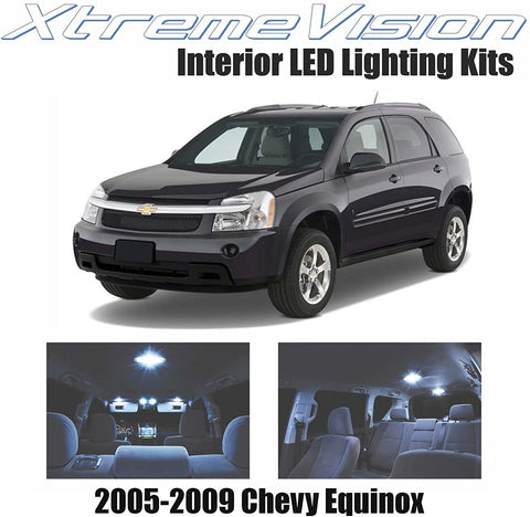 XtremeVision Interior LED for Chevrolet Equinox 2005-2009 (4 Pieces) Cool White Interior LED Kit + Installation Tool