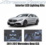 XtremeVision Interior LED for Mercedes-Benz CLS 2011-2017 (11 Pieces) Cool White Interior LED Kit + Installation Tool