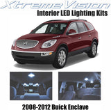 XtremeVision Interior LED for Buick Enclave 2008-2012 (4 Pieces) Cool White Interior LED Kit + Installation Tool