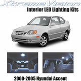 XtremeVision Interior LED for Hyundai Accent 2000-2005 (3 Pieces) Cool White Interior LED Kit + Installation Tool