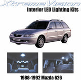 Xtremevision Interior LED for Mazda 626 1988-1992 (6 Pieces) Cool White Interior LED Kit + Installation Tool