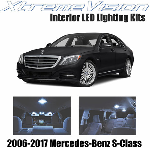 Xtremevision Interior LED for Mercedes-Benz S-Class 2006-2017 (12 Pieces) Cool White Interior LED Kit + Installation Tool