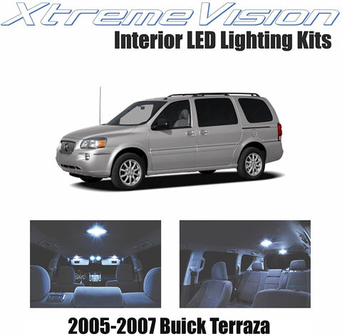 XtremeVision Interior LED for Buick Terraza 2005-2007 (14 Pieces) Cool White Interior LED Kit + Installation Tool