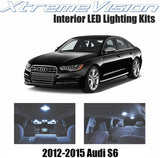 XtremeVision LED for Audi S6 2012-2015 (9 Pieces) Cool White Premium Interior LED Kit Package + Installation Tool