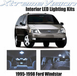 Xtremevision Interior LED for Ford Windstar 1995-1998 (7 Pieces) Cool White Interior LED Kit + Installation Tool