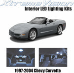 XtremeVision Interior LED for Chevrolet Corvette 1997-2004 (6 Pieces) Cool White Interior LED Kit + Installation Tool