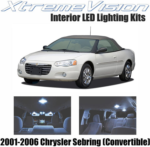 Xtremevision Interior LED for Chrysler Sebring (Convertible) 2001-2006 (10 Pieces)