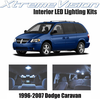 Xtremevision Interior LED for Dodge Caravan 1996-2007 (16 Pieces) Cool White Interior LED Kit + Installation Tool