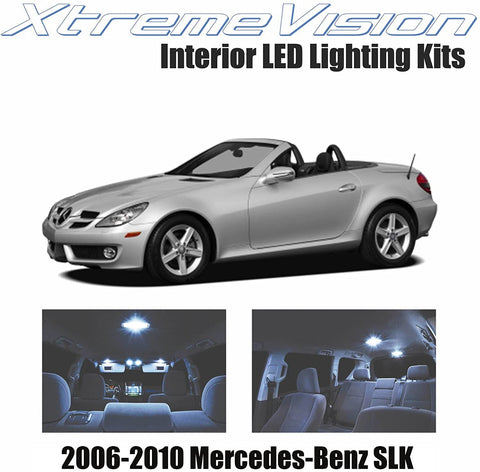 Xtremevision Interior LED for Mercedes-Benz SLK 2006-2010 (6 Pieces) Cool White Interior LED Kit + Installation Tool