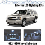 Xtremevision Interior LED for Chevy Suburban 1992-1999 (15 Pieces) Cool White Interior LED Kit + Installation Tool