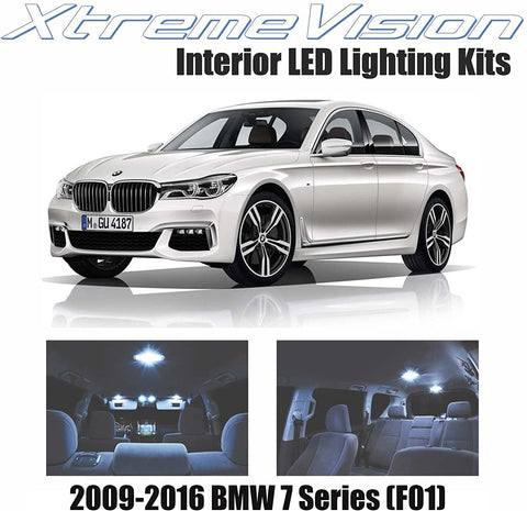 XtremeVision Interior LED for BMW 7 Series (F01) 2009-2016 (12 Pieces) Cool White Interior LED Kit + Installation Tool