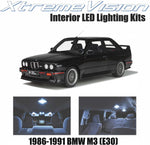 XtremeVision Interior LED for BMW M3 (E30) 1986-1991 (4 Pieces) Cool White Interior LED Kit + Installation Tool