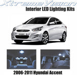 Xtremevision Interior LED for Hyundai Accent 2006-2011 (3 Pieces) Cool White Interior LED Kit + Installation Tool
