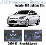 Xtremevision Interior LED for Hyundai Accent 2006-2011 (3 Pieces) Cool White Interior LED Kit + Installation Tool