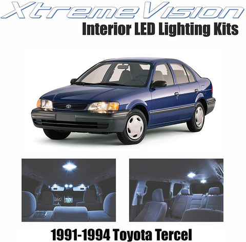 XtremeVision Interior LED for Toyota Tercel 1991-1994 (2 Pieces) Cool White Interior LED Kit + Installation Tool