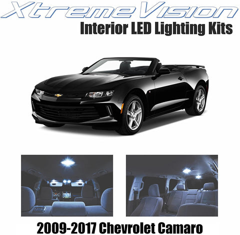 Xtremevision Interior LED for Chevrolet Camaro 2009-2017 (2 Pieces) Cool White Interior LED Kit + Installation Tool