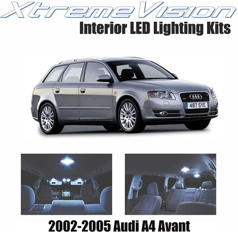 XtremeVision LED for Audi A4 Avant 2002-2005 (21 Pieces) Cool White Premium Interior LED Kit Package + Installation Tool