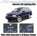 Xtremevision Interior LED for Chevrolet S-10 Blazer Pickup 1995-2005 (13 Pieces) Cool White Interior LED Kit + Installation Tool