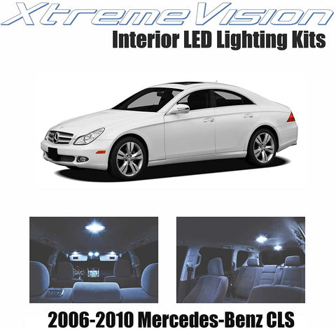 Xtremevision Interior LED for Mercedes-Benz CLS 2006-2010 (12 Pieces) Cool White Interior LED Kit + Installation Tool
