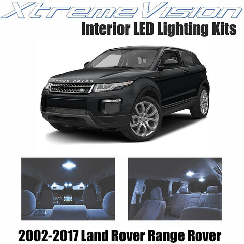 Xtremevision Interior LED for Land Rover Range Rover 2002-2017 (15 Pieces) Cool White Interior LED Kit + Installation Tool