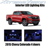 XtremeVision Interior LED for Chevy Colorado 4DR 2015 (13 pcs)