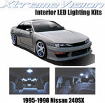 Xtremevision Interior LED for Nissan 240SX 1995-1998 (3 Pieces) Cool White Interior LED Kit + Installation Tool