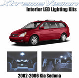 XtremeVision Interior LED for Kia Sedona 2002-2006 (7 Pieces) Cool White Interior LED Kit + Installation Tool