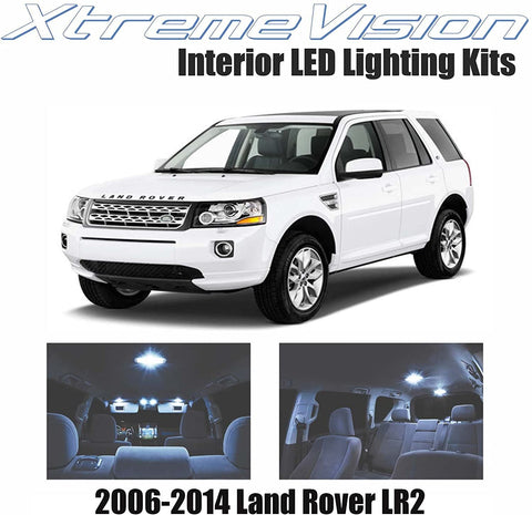 XtremeVision Interior LED for Land Rover LR2 2006-2014 (14 Pieces) Cool White Interior LED Kit + Installation Tool